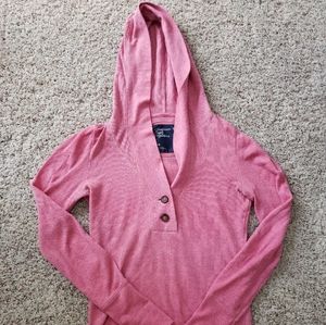 Pink American Eagle Long-Sleeved Top